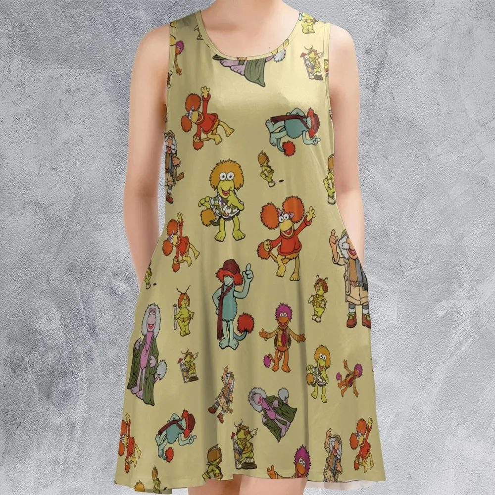 Fraggle Rock Characters Sleeveless Dress - 2