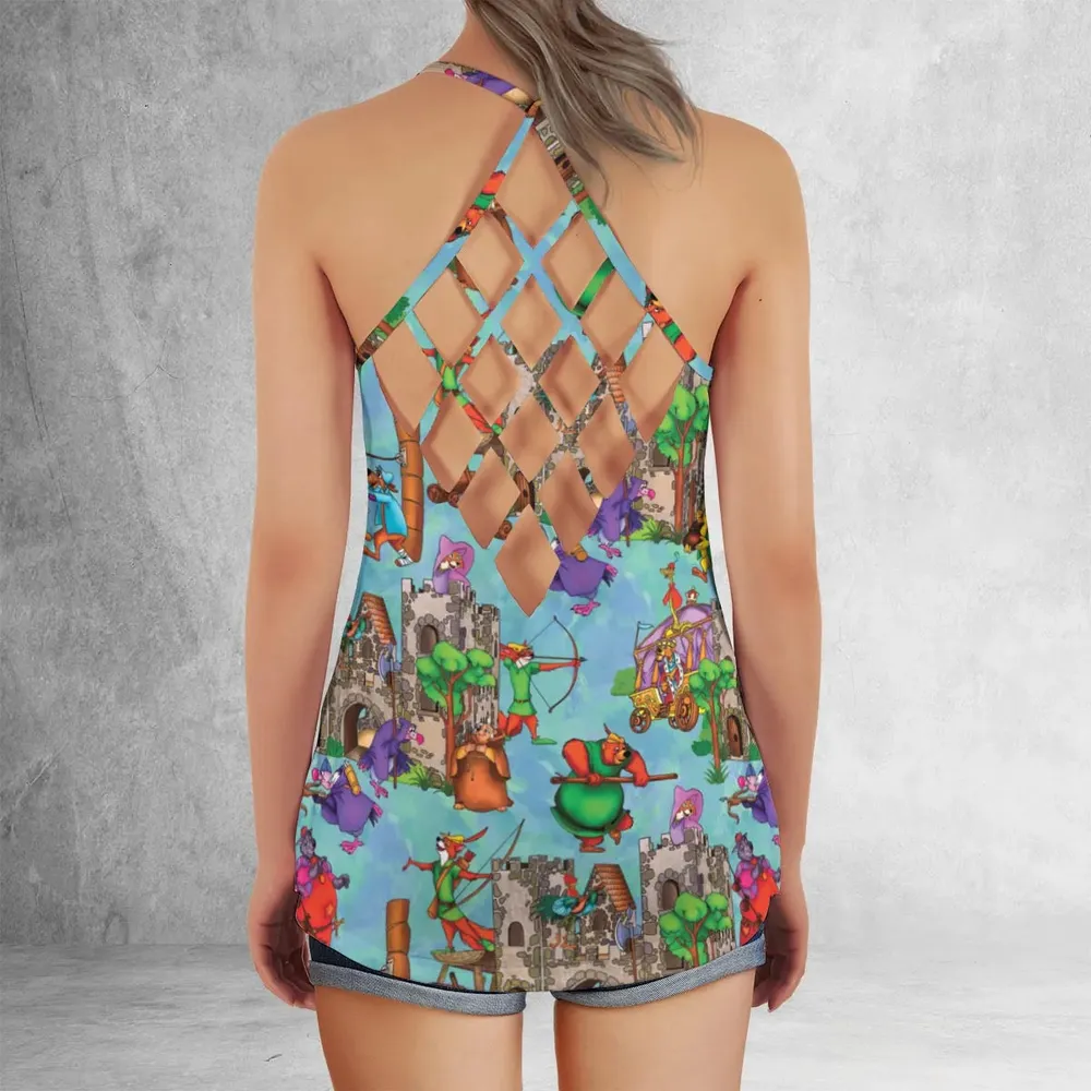 Steal From the Rich Robin Hood Criss Cross Tank Top - 3
