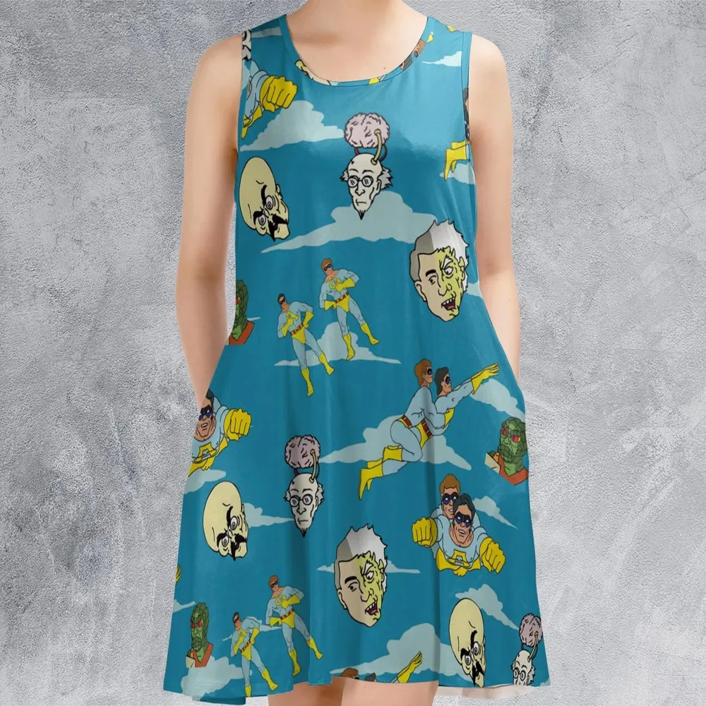 The Ambiguously Gay Duo Characters Patterns Sleeveless Dress - 2