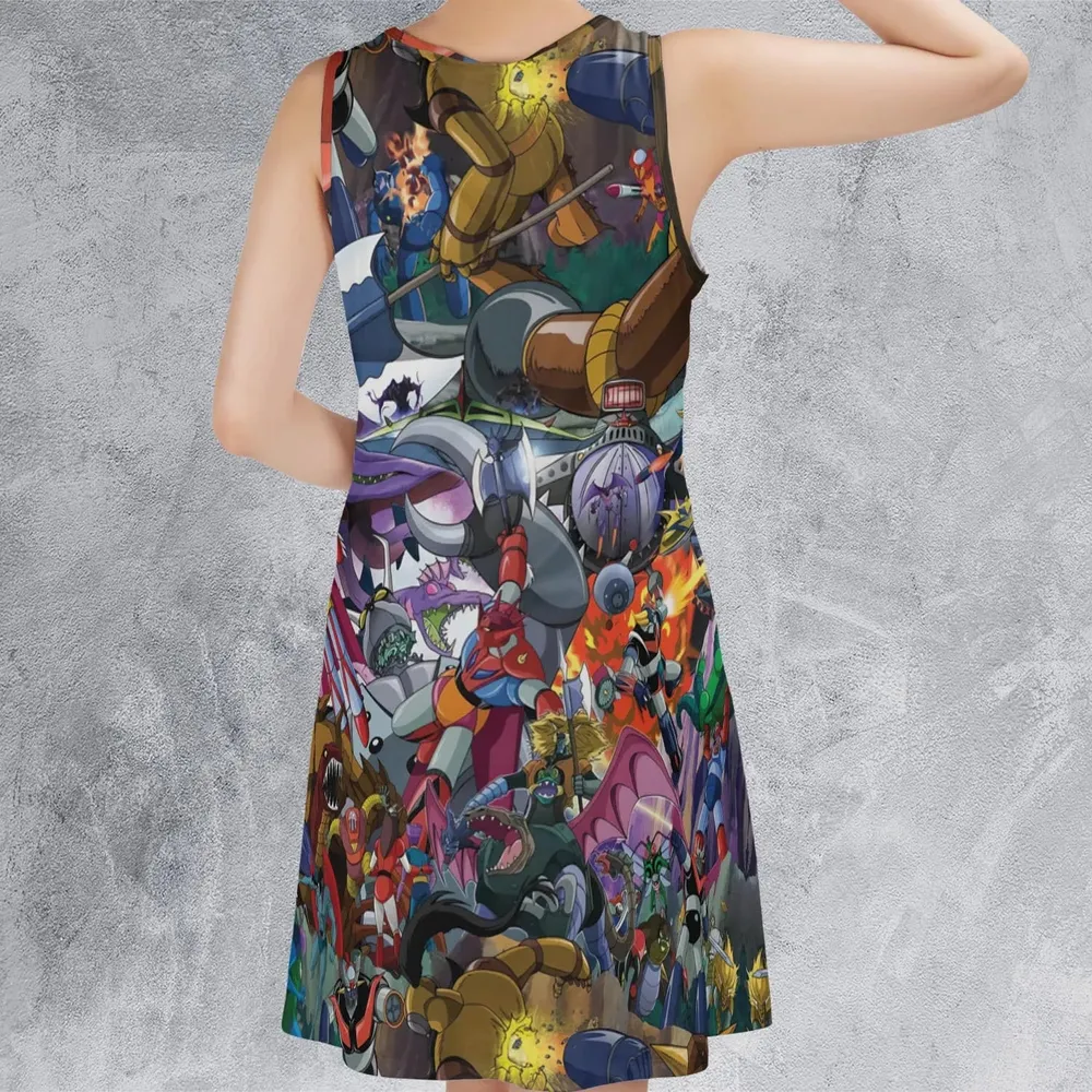Shogun Warriors Battle Sleeveless Dress - 3