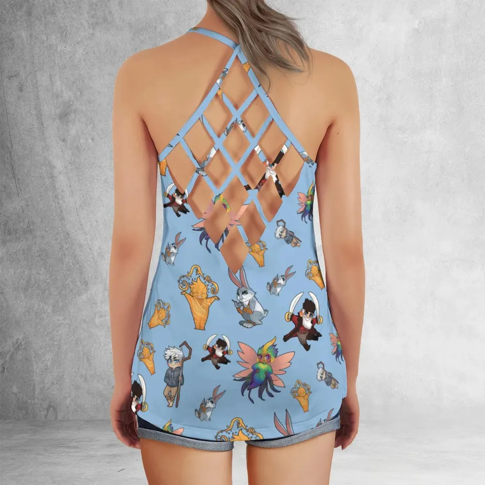 Rise of the Guardians Characters Criss Cross Tank Top - 3