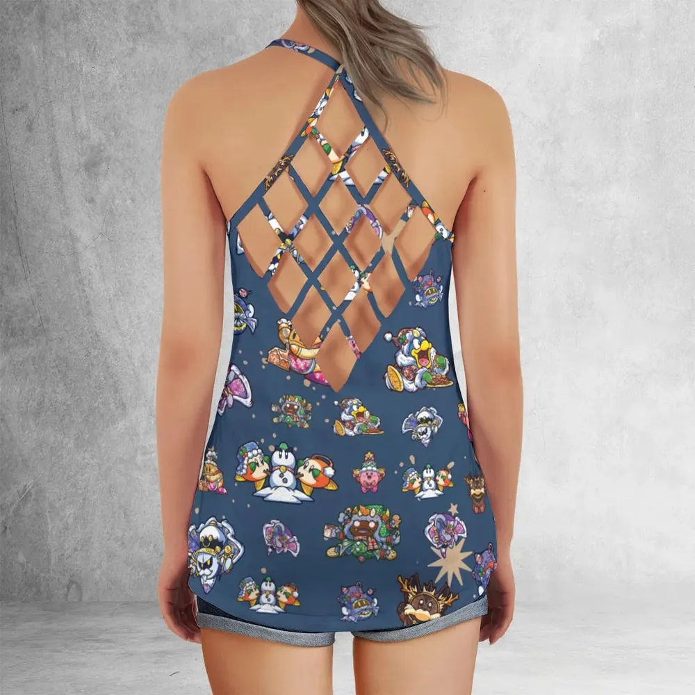 Dream Land Holiday Kirby Criss Cross Tank Top - 3