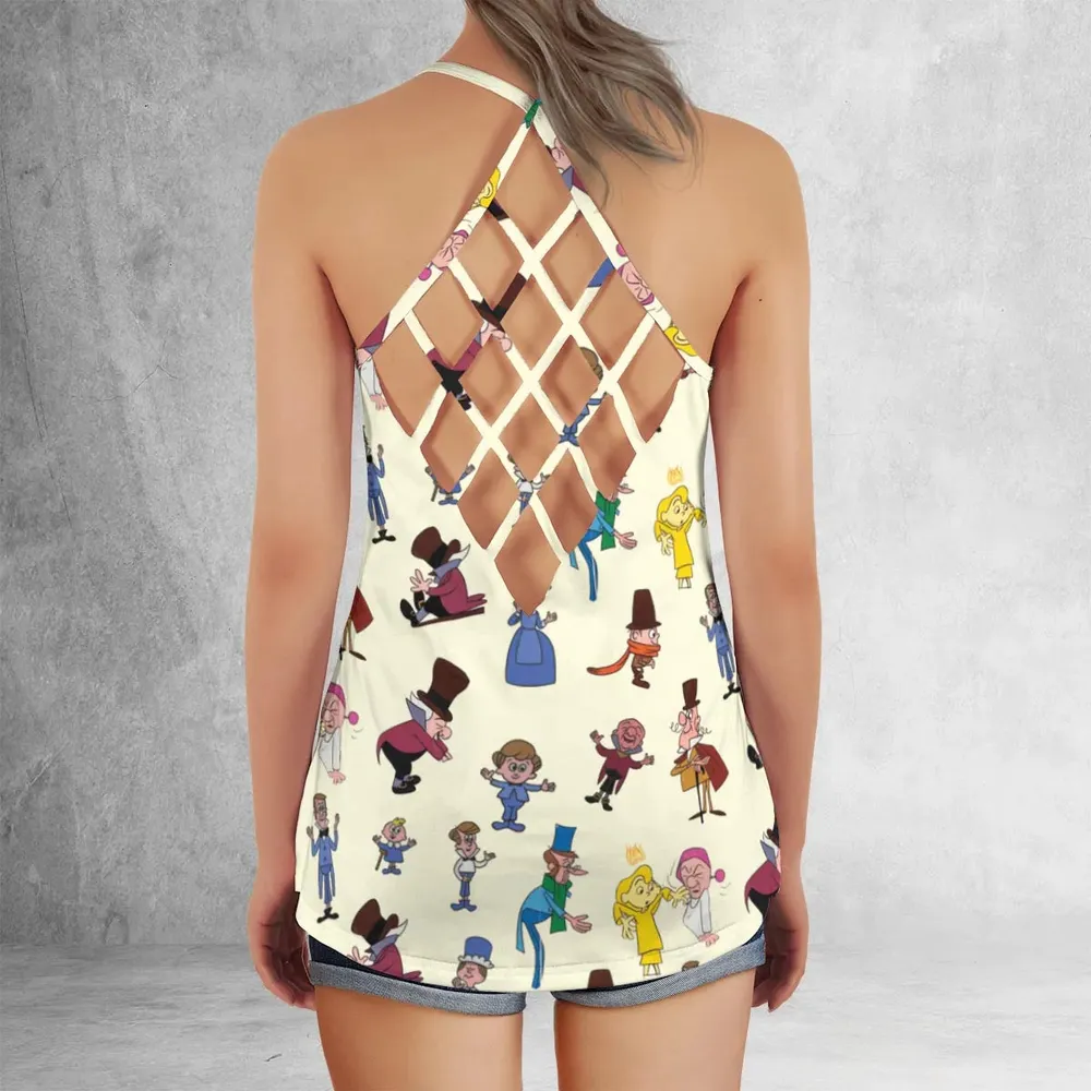 Mister Magoo's Christmas Criss Cross Tank Top - 3