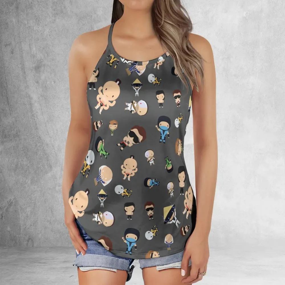 Finish Him Mortal Kombat Criss Cross Tank Top - 2
