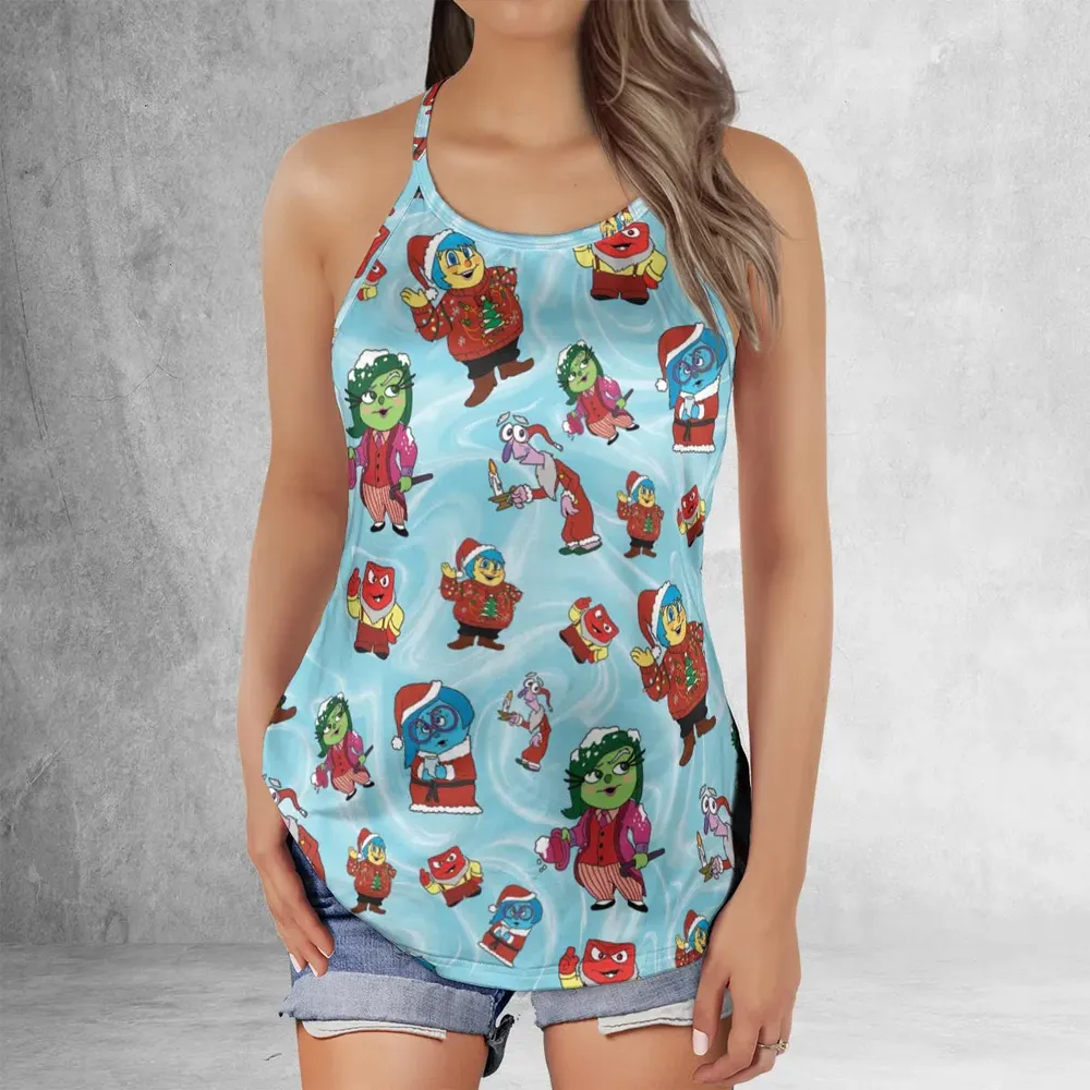 Santa's Emotion Inside Out Criss Cross Tank Top - 2