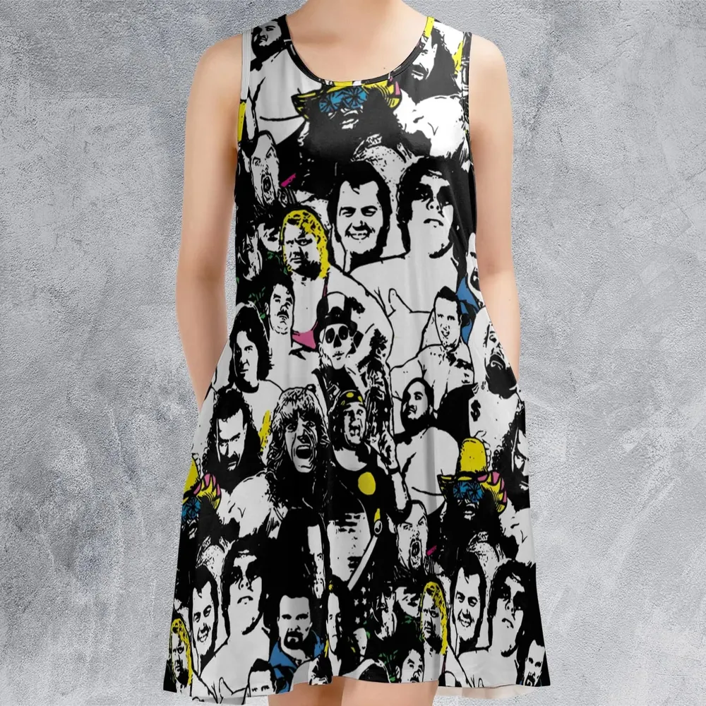 Iconic faces Royal Rumble Sleeveless Dress - 2
