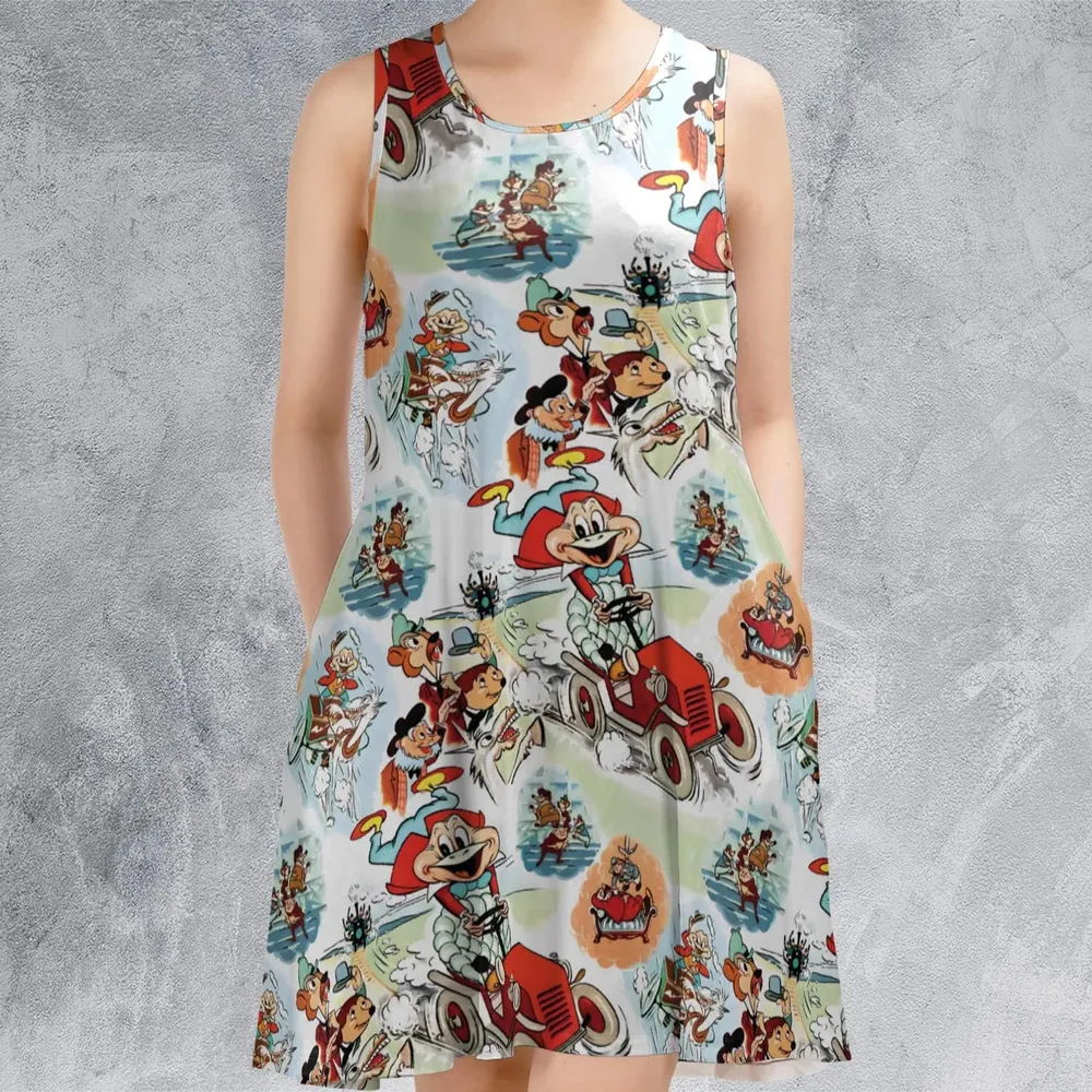 Wind in the Willows Characters Sleeveless Dress - 2