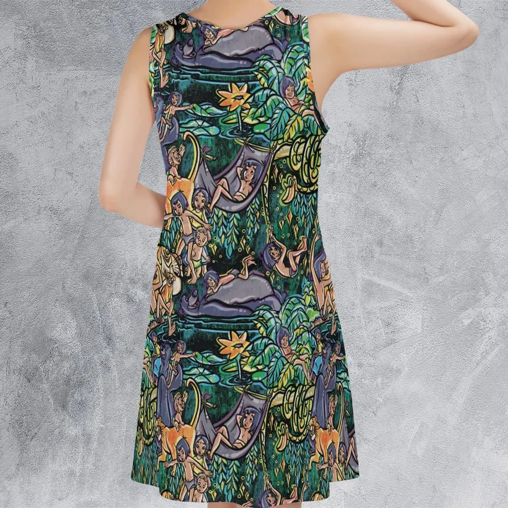 Best Friends Forever Mowgli and Baloo The Jungle Book Sleeveless Dress - 3