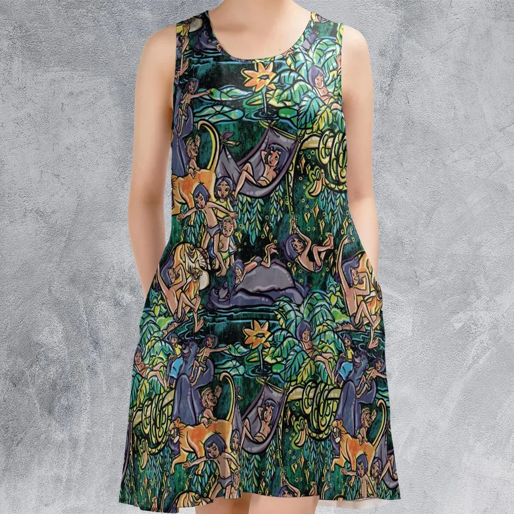 Best Friends Forever Mowgli and Baloo The Jungle Book Sleeveless Dress - 2