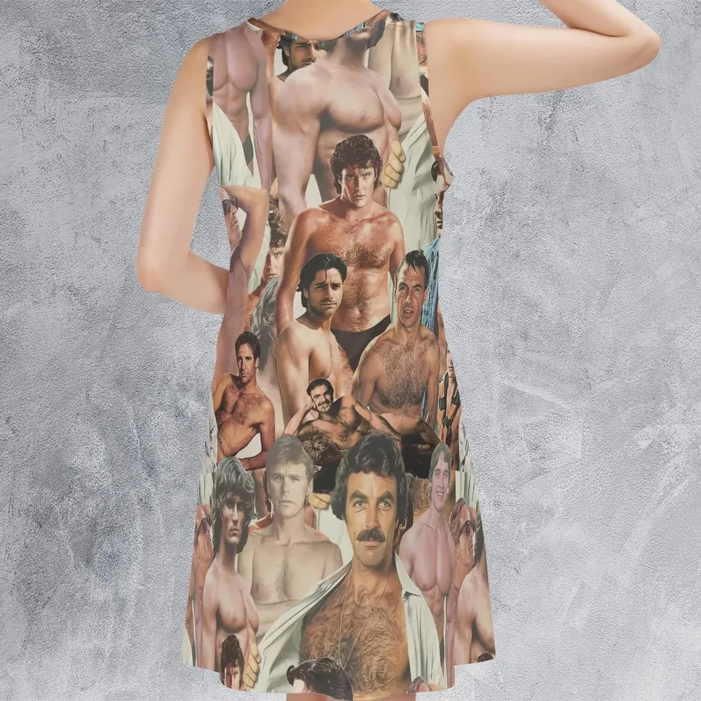Vintage Hunks of The 80s Sleeveless Dress - 3