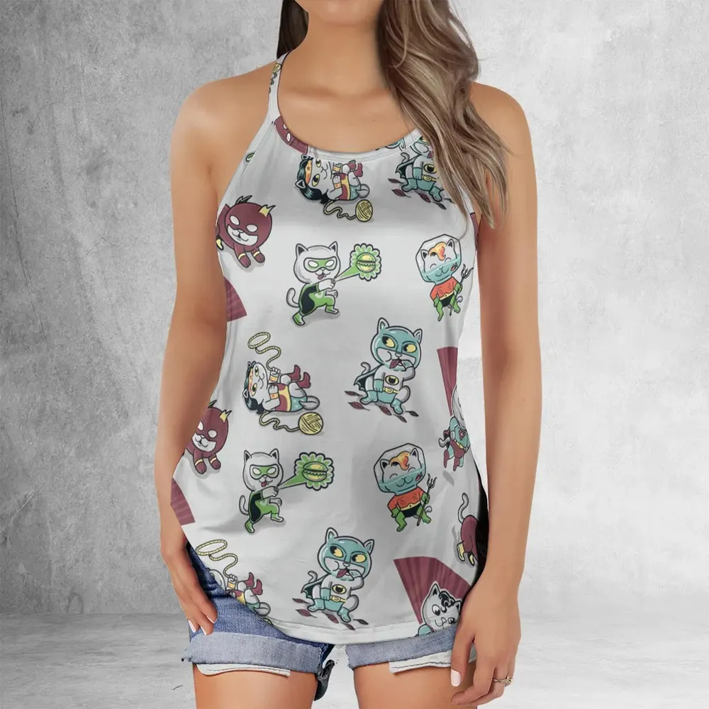 Supurrrr Friends Super Friends Criss Cross Tank Top - 2
