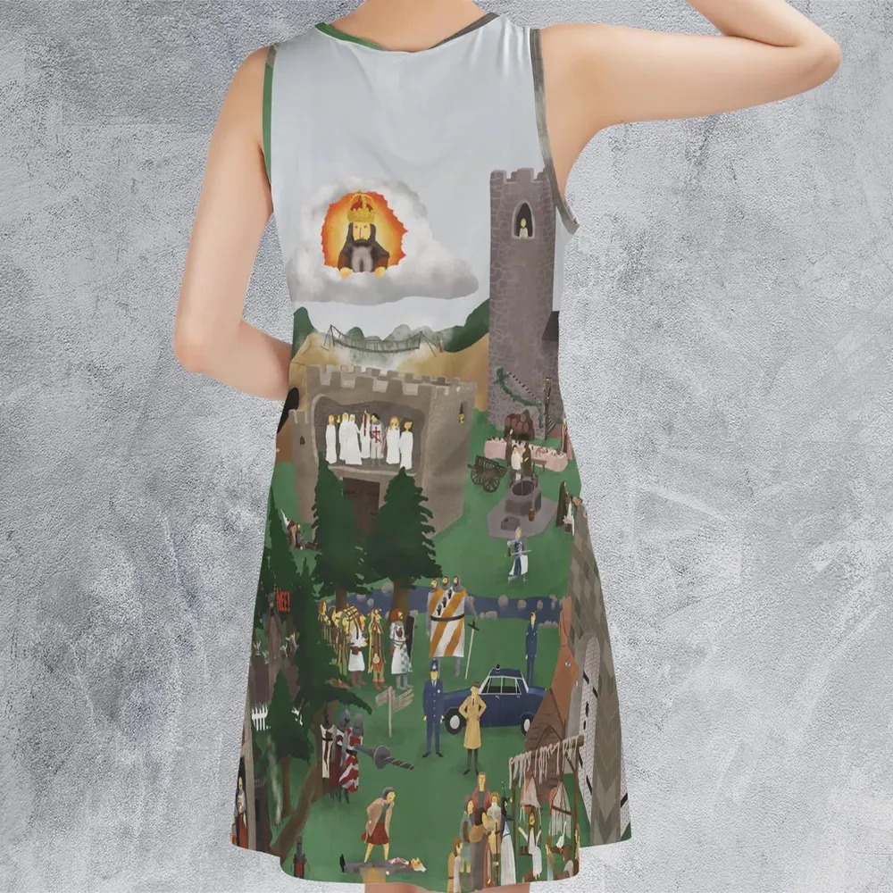 England 932 A.D Monty Python and The Holy Grail Sleeveless Dress - 3