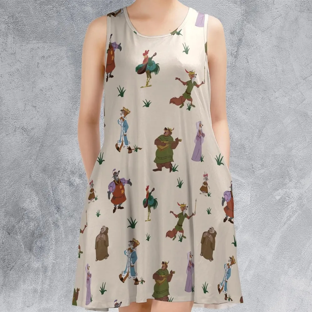 Oo-de-lally Robin Hood Characters Sleeveless Dress - 2