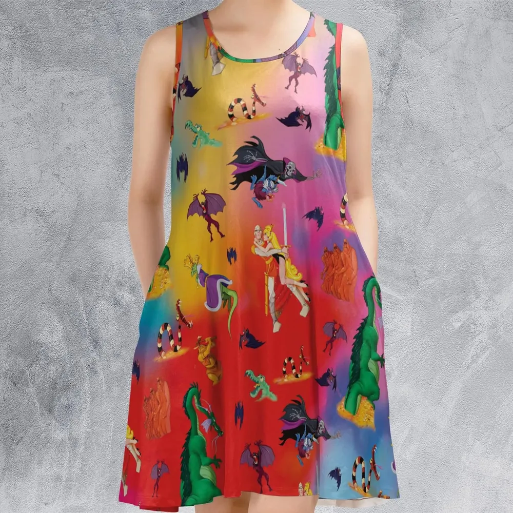 Dragon's Lair Characters Sleeveless Dress - 2