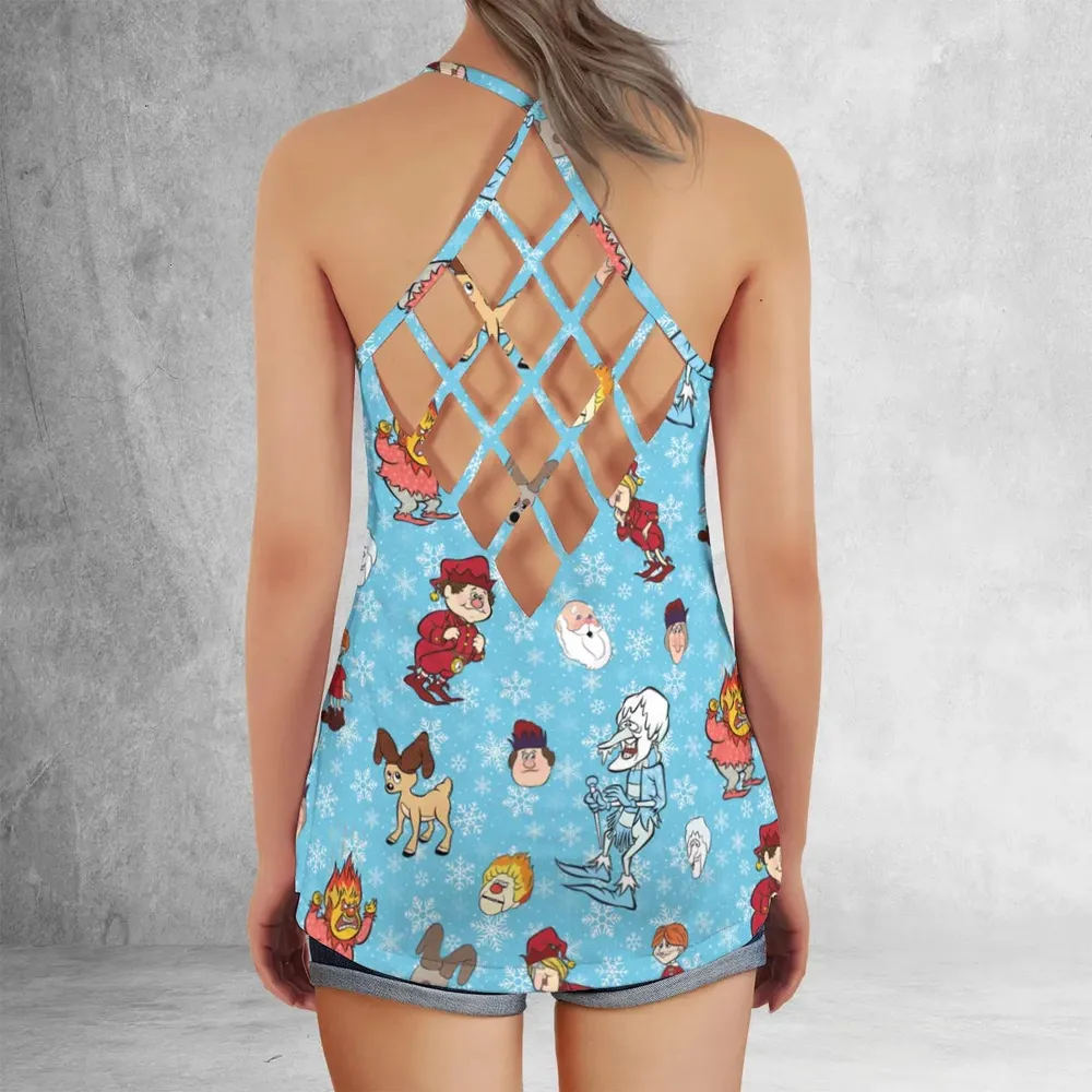 A Miser Brothers The Year Without a Santa Claus Criss Cross Tank Top - 3