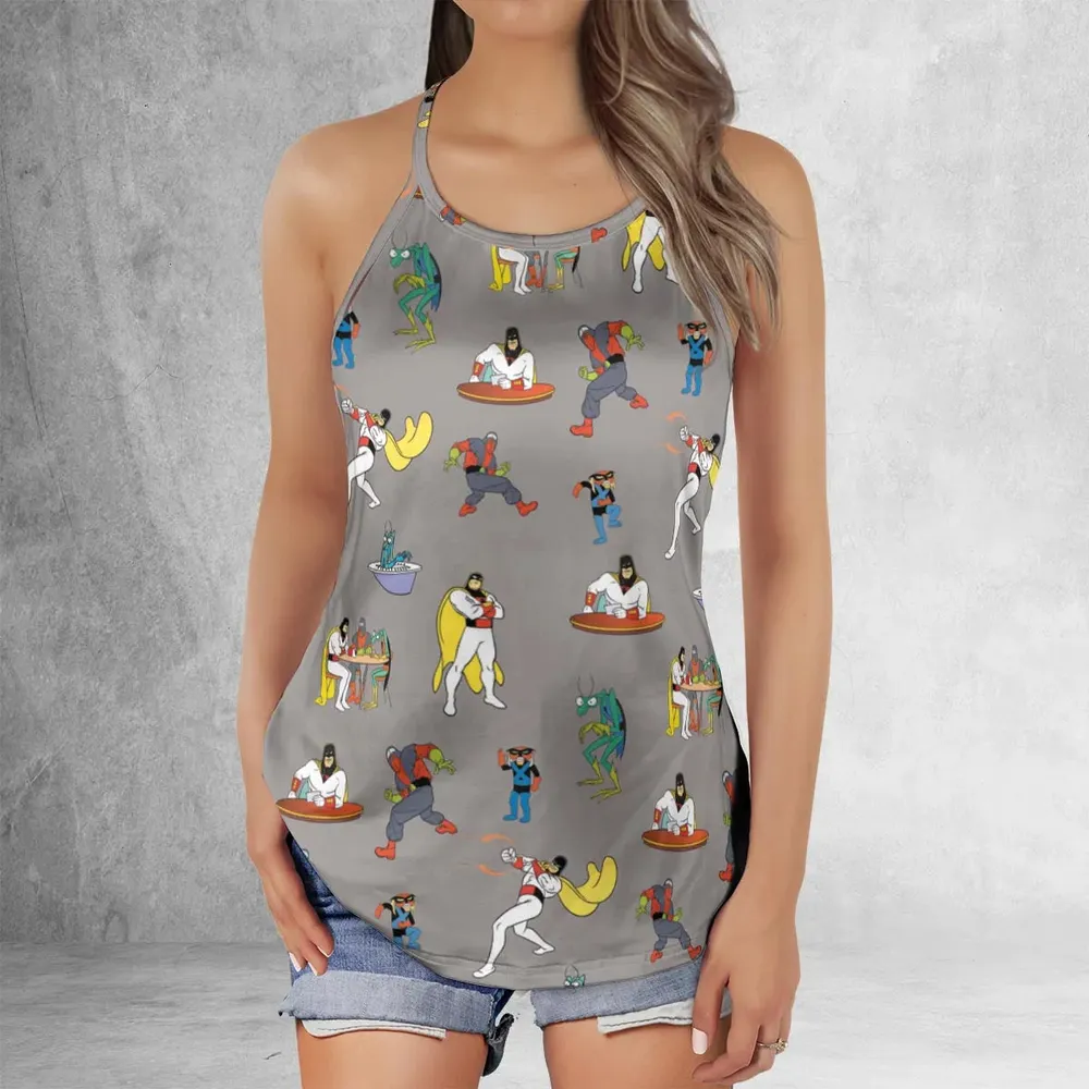 Space Ghost Coast to Coast Characters Criss Cross Tank Top - 2