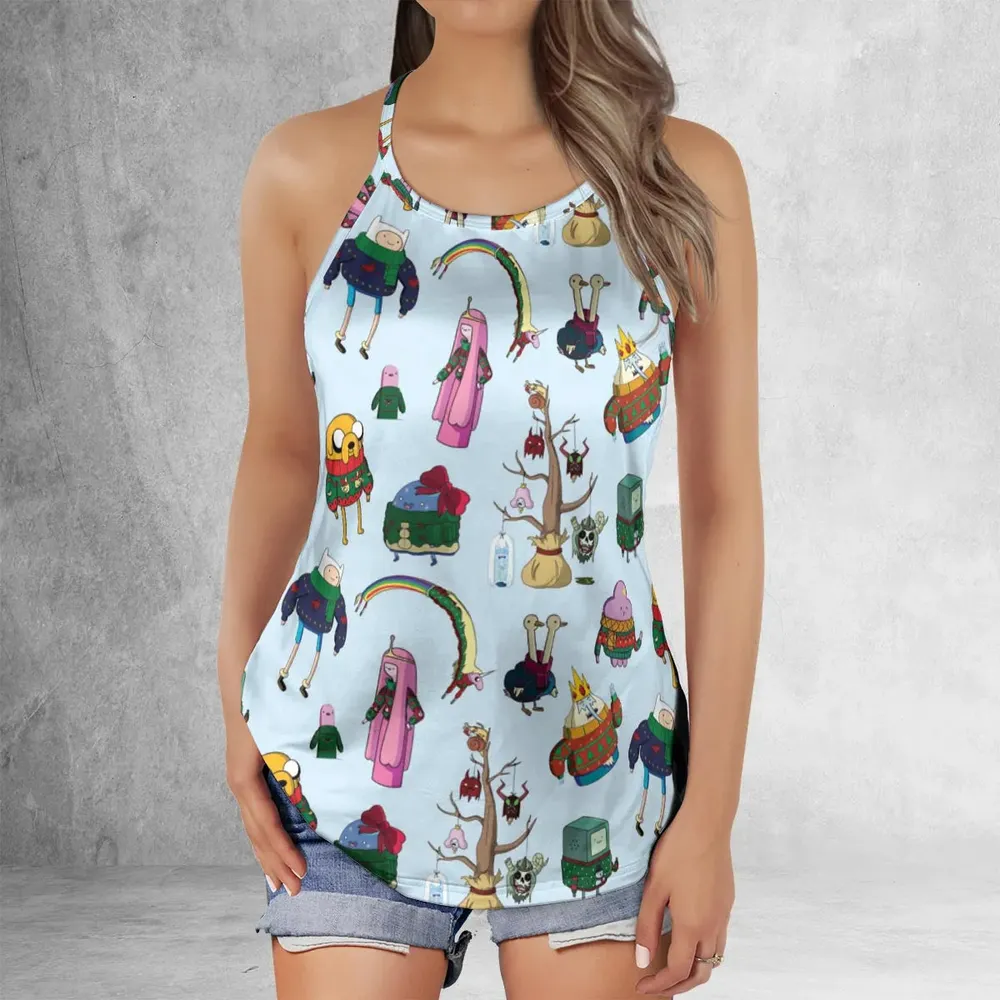 Ugly Sweater Adventure Time Criss Cross Tank Top - 2