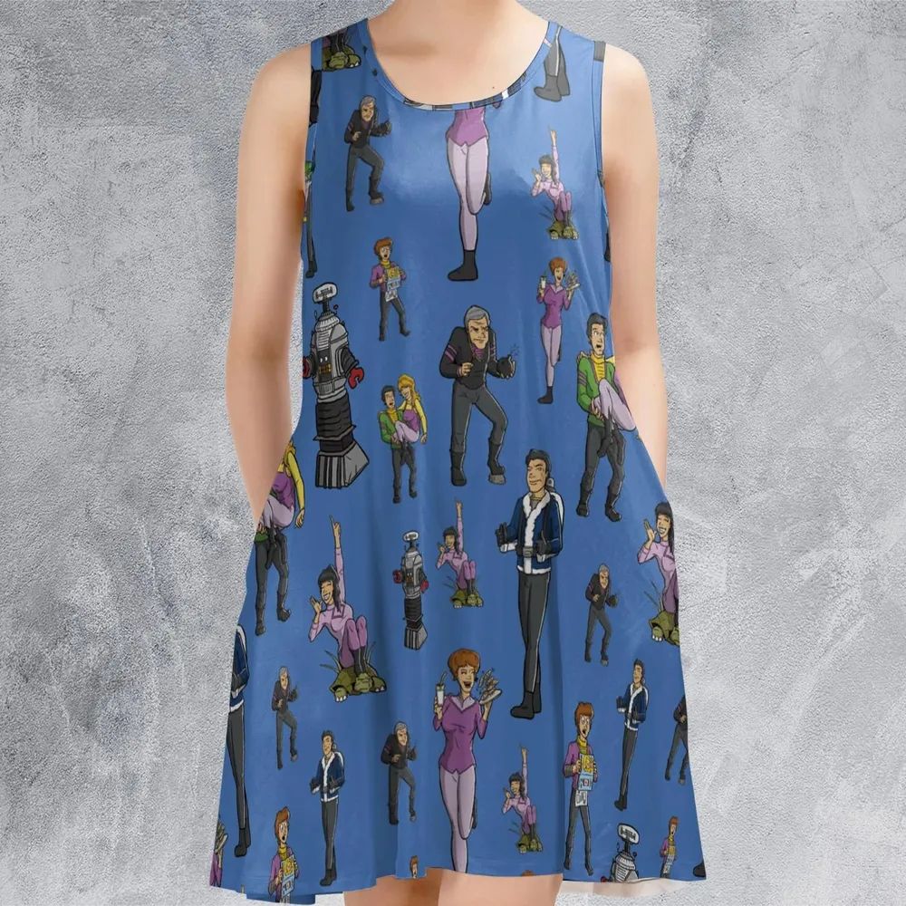Lost In Space Characters Sleeveless Dress - 2