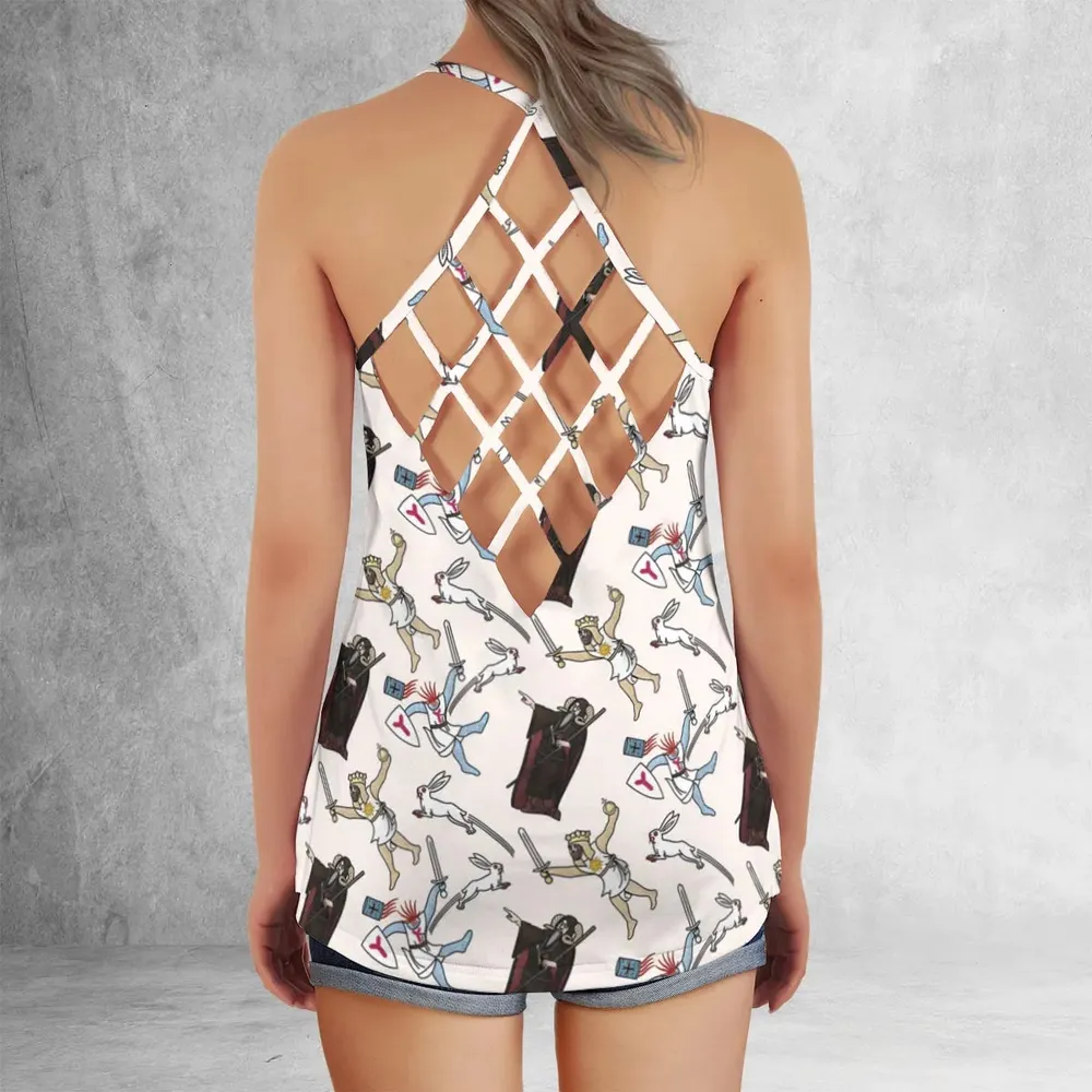 The Killer Rabbit Monty Python Criss Cross Tank Top - 3