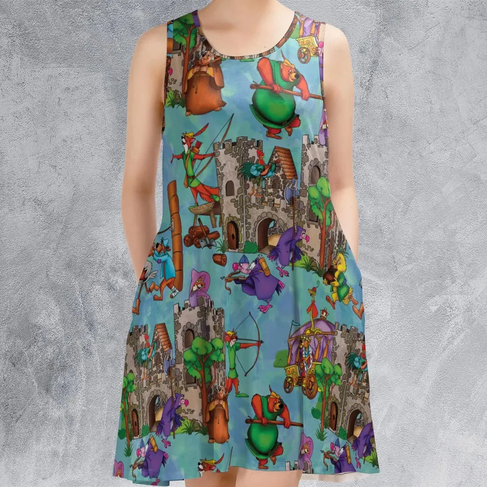 Steal From the Rich Robin Hood Sleeveless Dress - 2