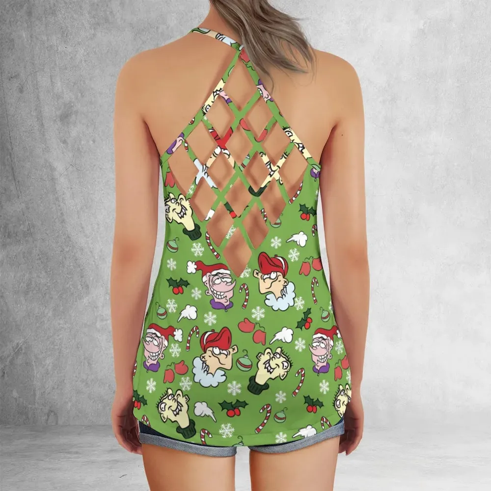 Holiday Mischief Ed Edd n Eddy Criss Cross Tank Top - 3