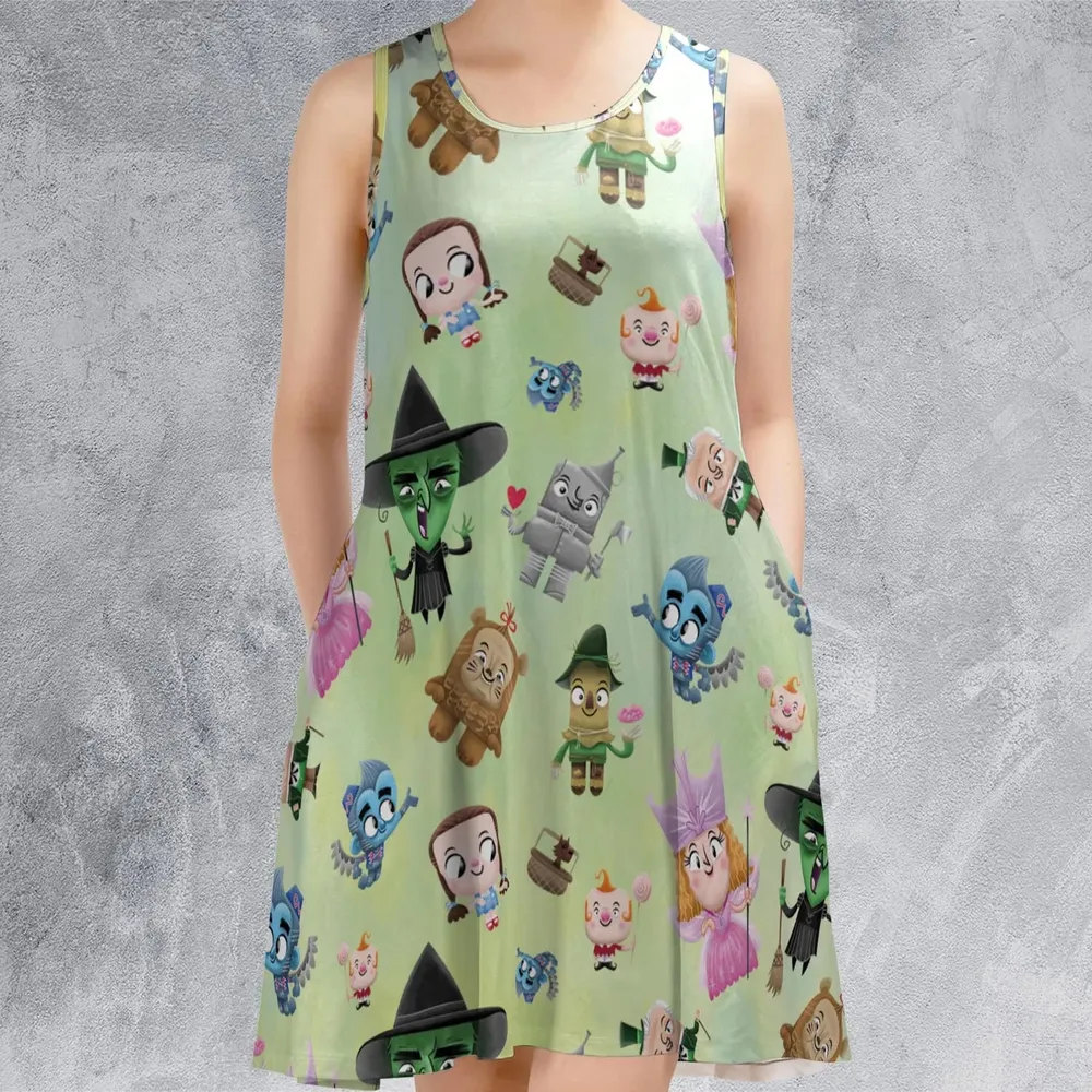 Glinda and Elphaba Meet and Greet Sleeveless Dress - 2