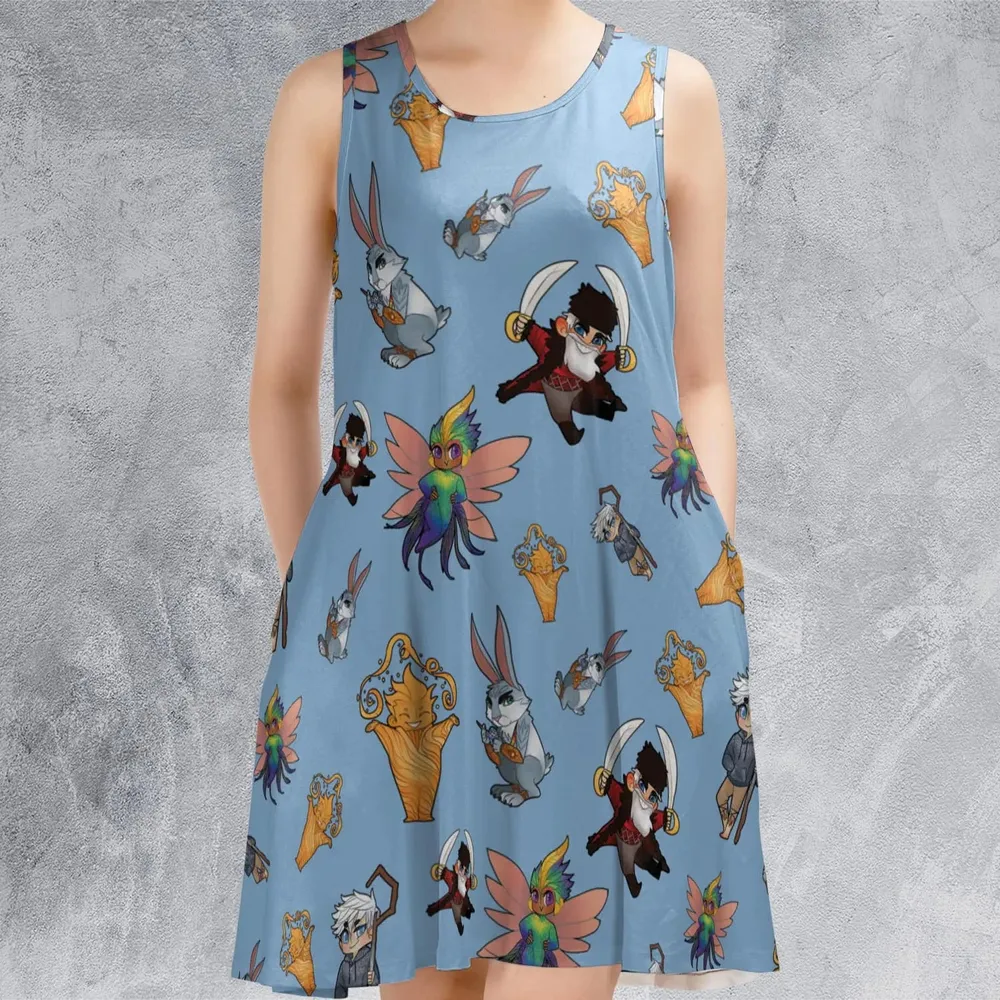 Rise of the Guardians Characters Sleeveless Dress - 2