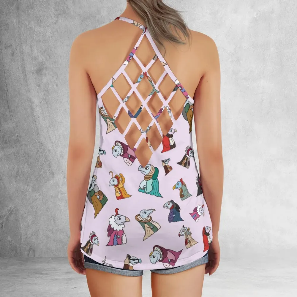 Cute Skeksis The Dark Crystal Criss Cross Tank Top - 3