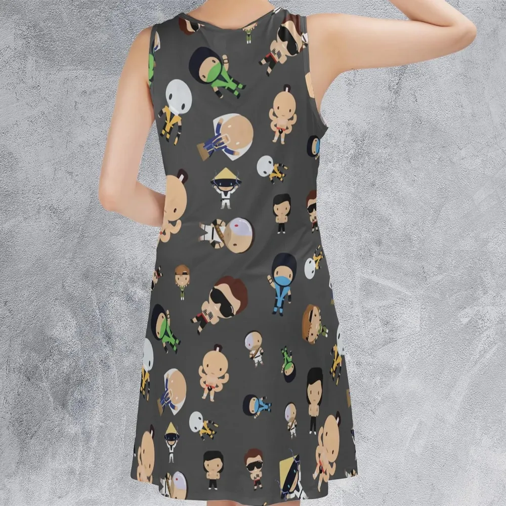 Finish Him Mortal Kombat Sleeveless Dress - 3