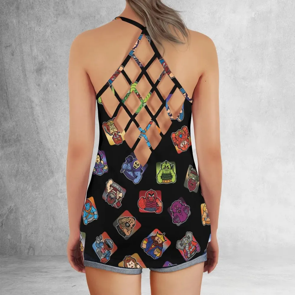 Retro Hero Masters of the Universe Criss Cross Tank Top - 3