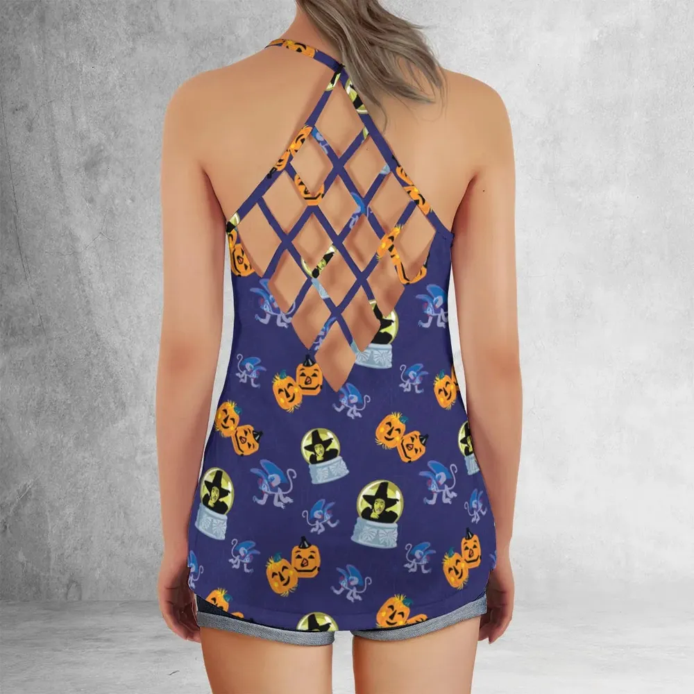 Wicked Witch Flying Monkey Criss Cross Tank Top - 3