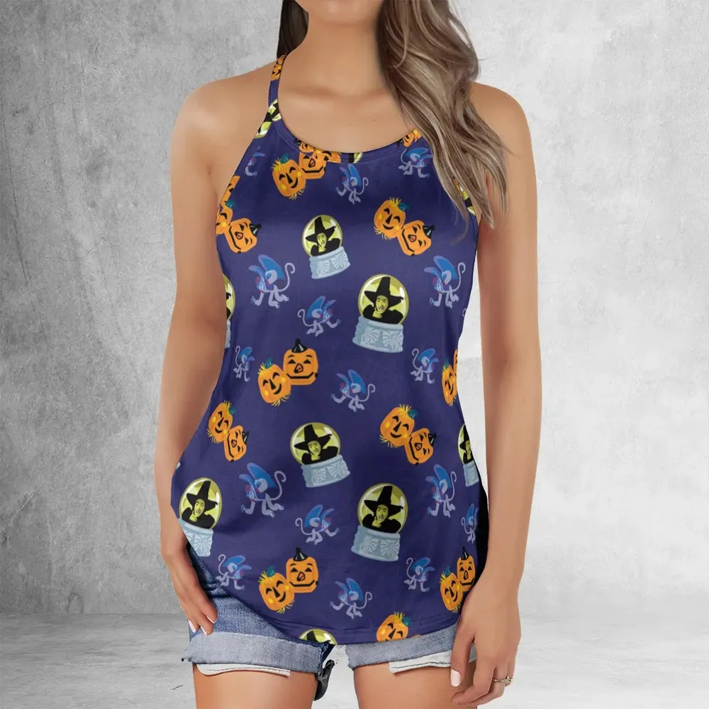 Wicked Witch Flying Monkey Criss Cross Tank Top - 2