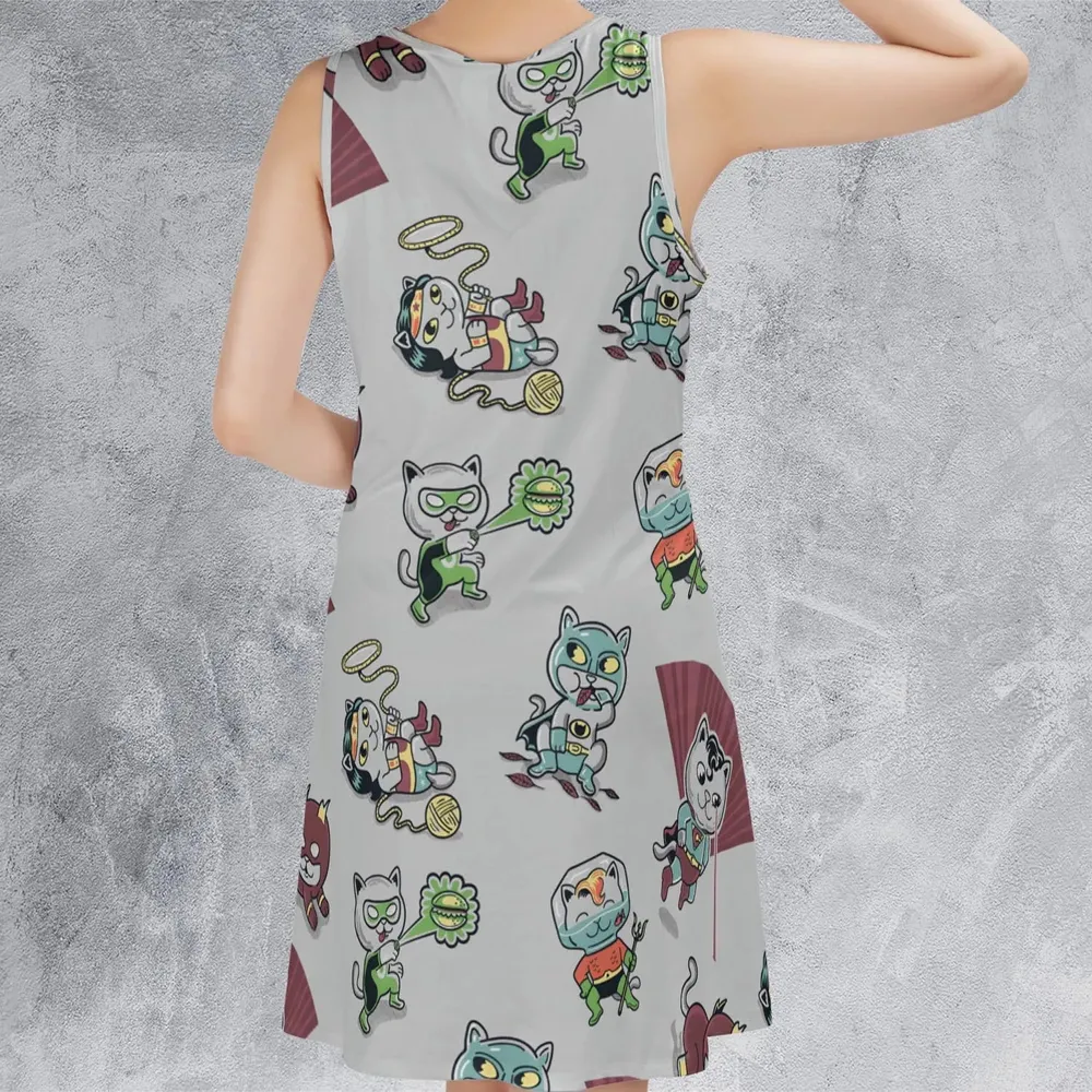 Supurrrr Friends Super Friends Sleeveless Dress - 3
