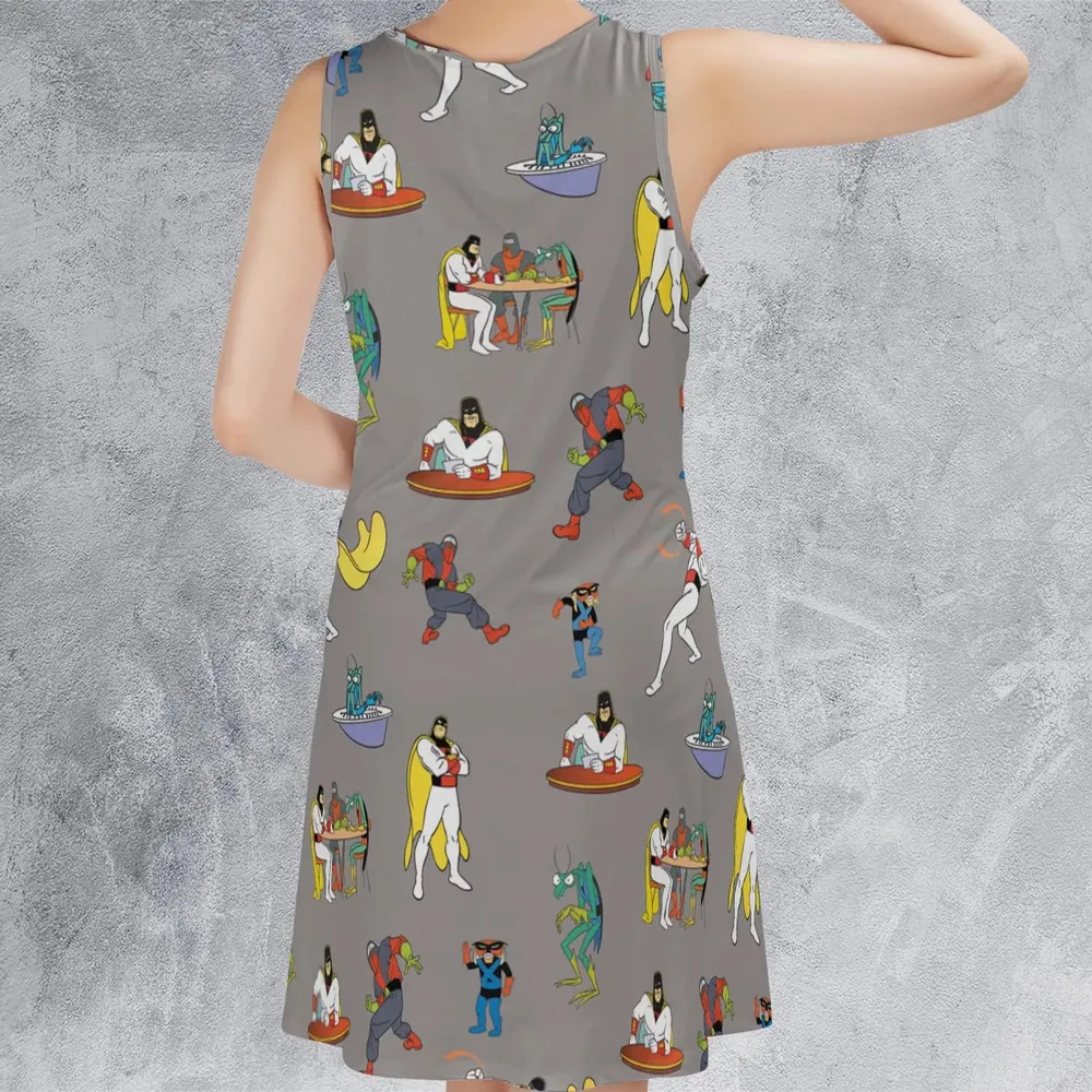 Space Ghost Coast to Coast Characters Sleeveless Dress - 3