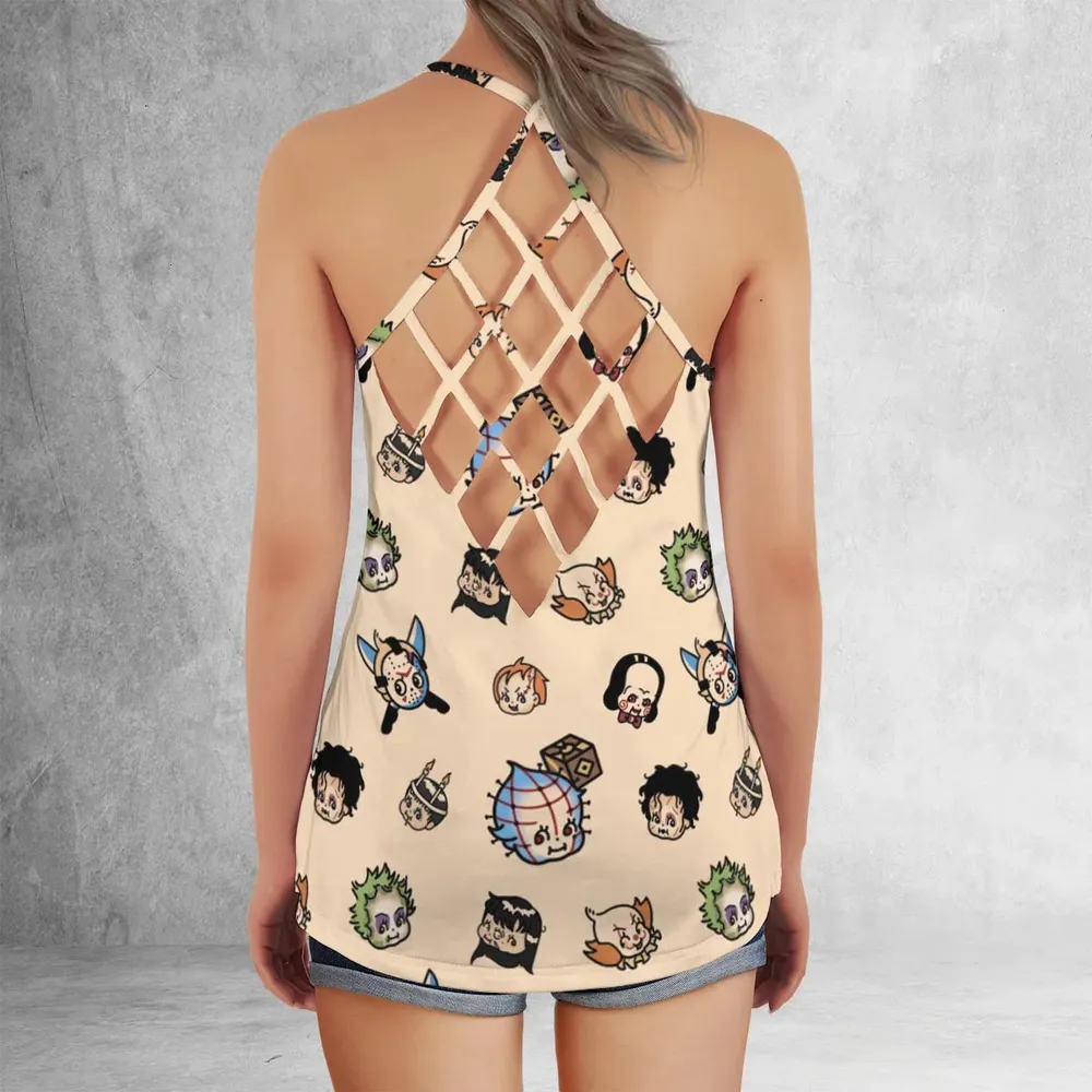 Horror Chic Criss Cross Tank Top - 3