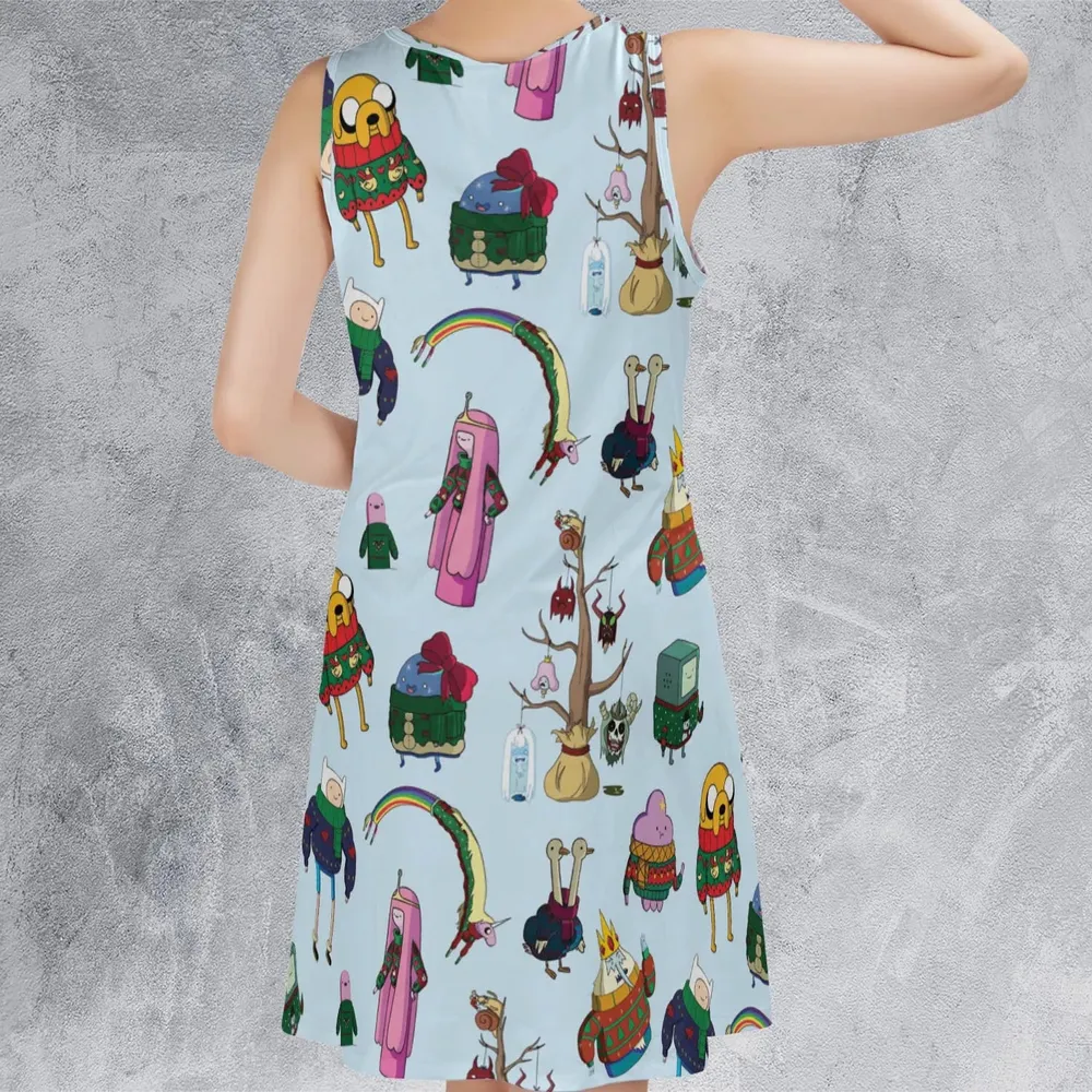 Ugly Sweater Adventure Time Sleeveless Dress - 3