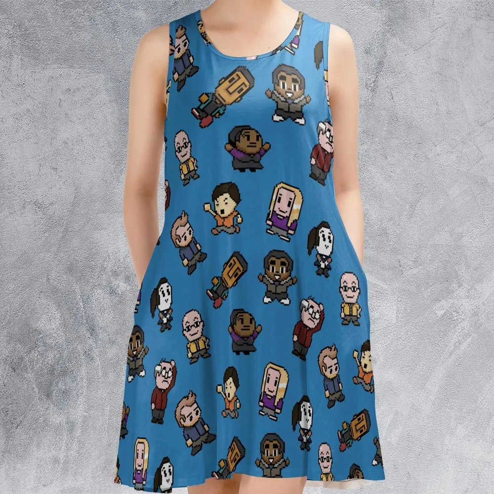Pixel Community Sleeveless Dress - 2