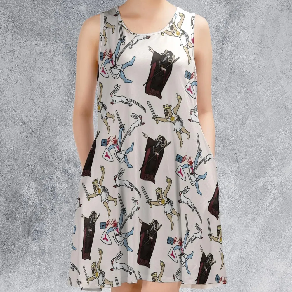 The Killer Rabbit Monty Python Sleeveless Dress - 2