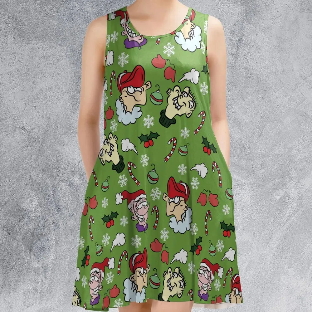 Holiday Mischief Ed Edd n Eddy Sleeveless Dress - 2