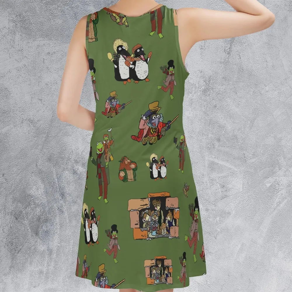 The Muppet Christmas Carol Characters Sleeveless Dress - 3
