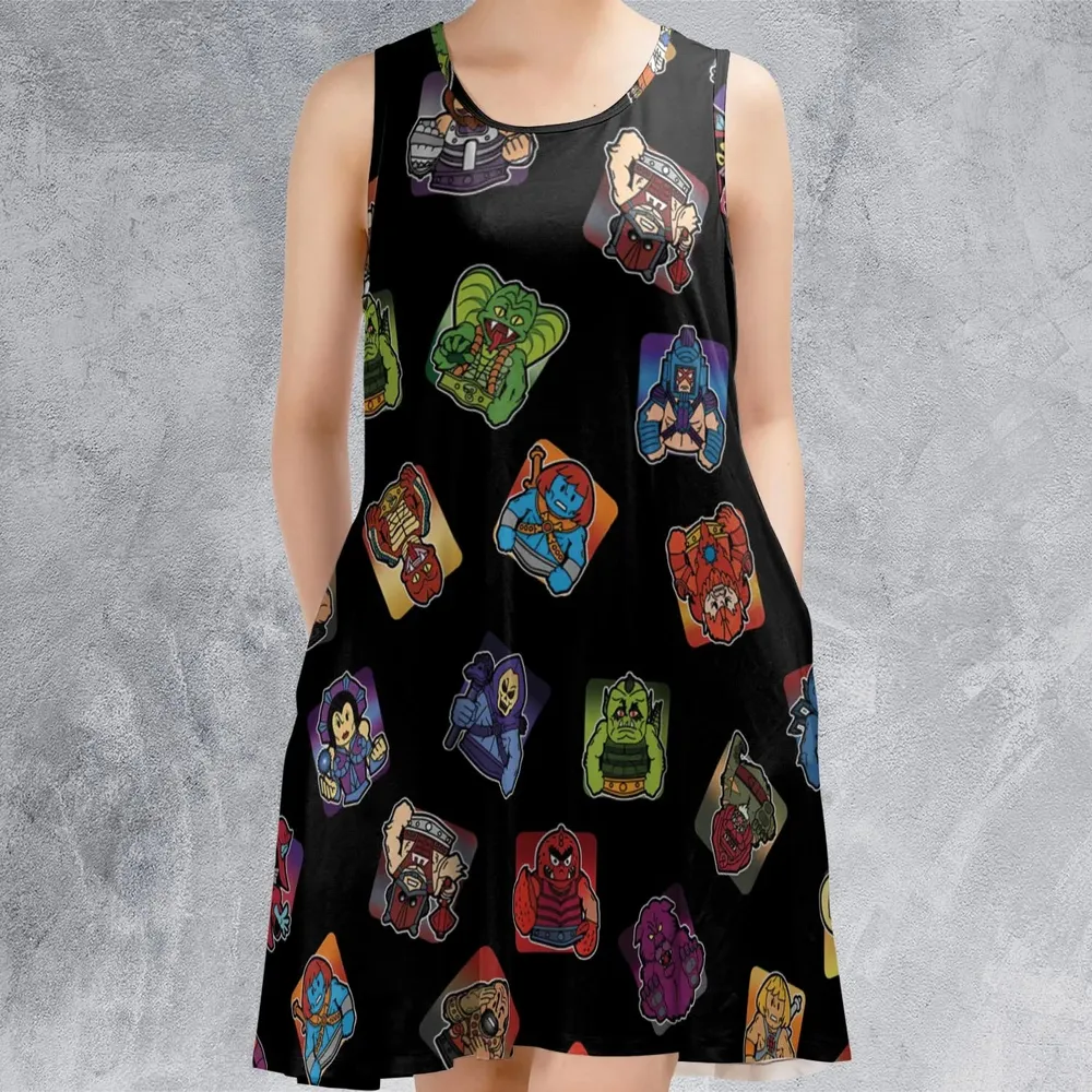 Retro Hero Masters of the Universe Sleeveless Dress - 2