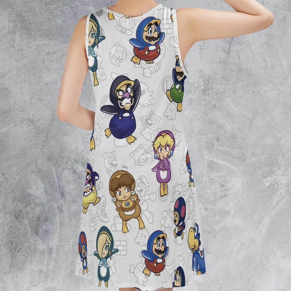 Penguin Party Super Mario Sleeveless Dress - 3