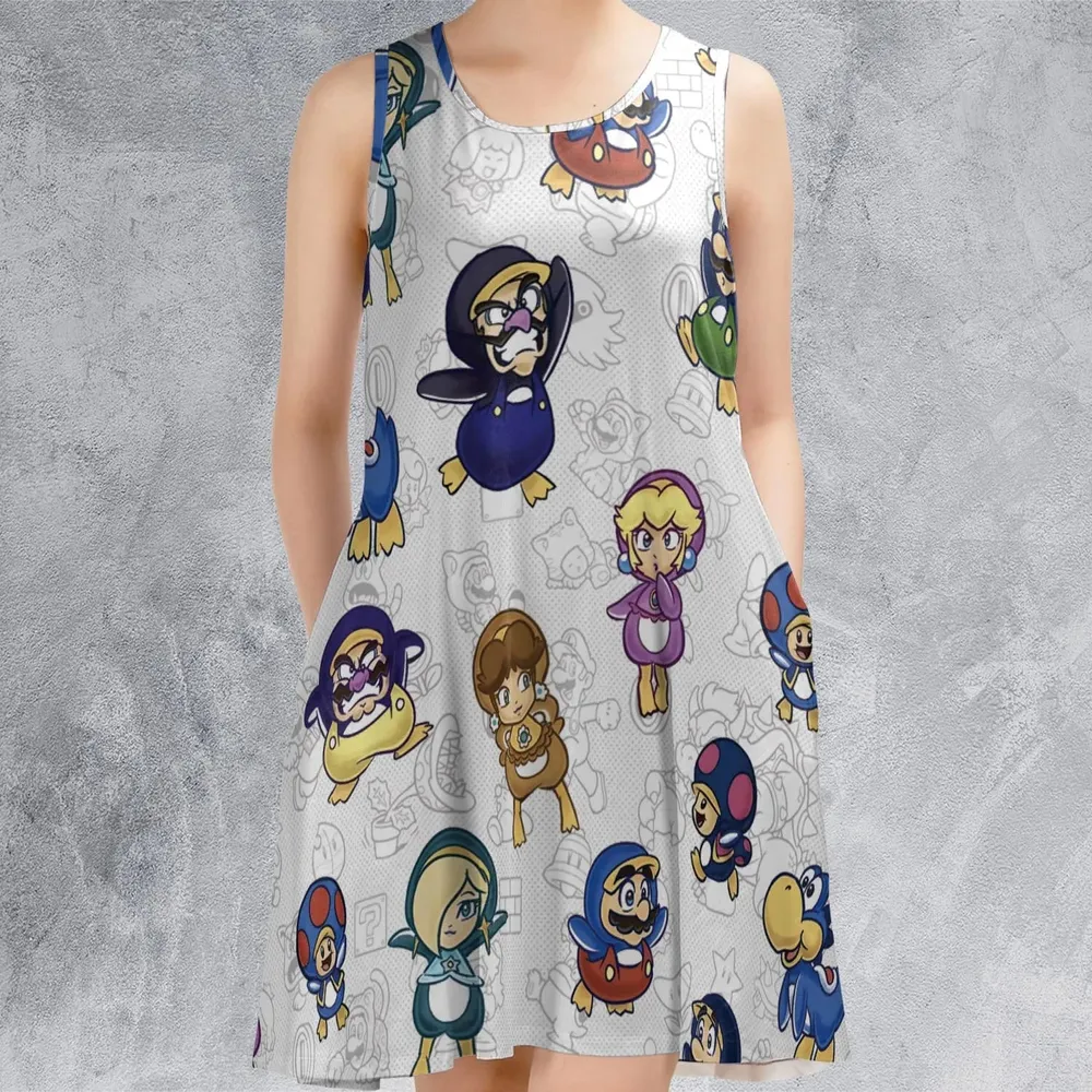 Penguin Party Super Mario Sleeveless Dress - 2