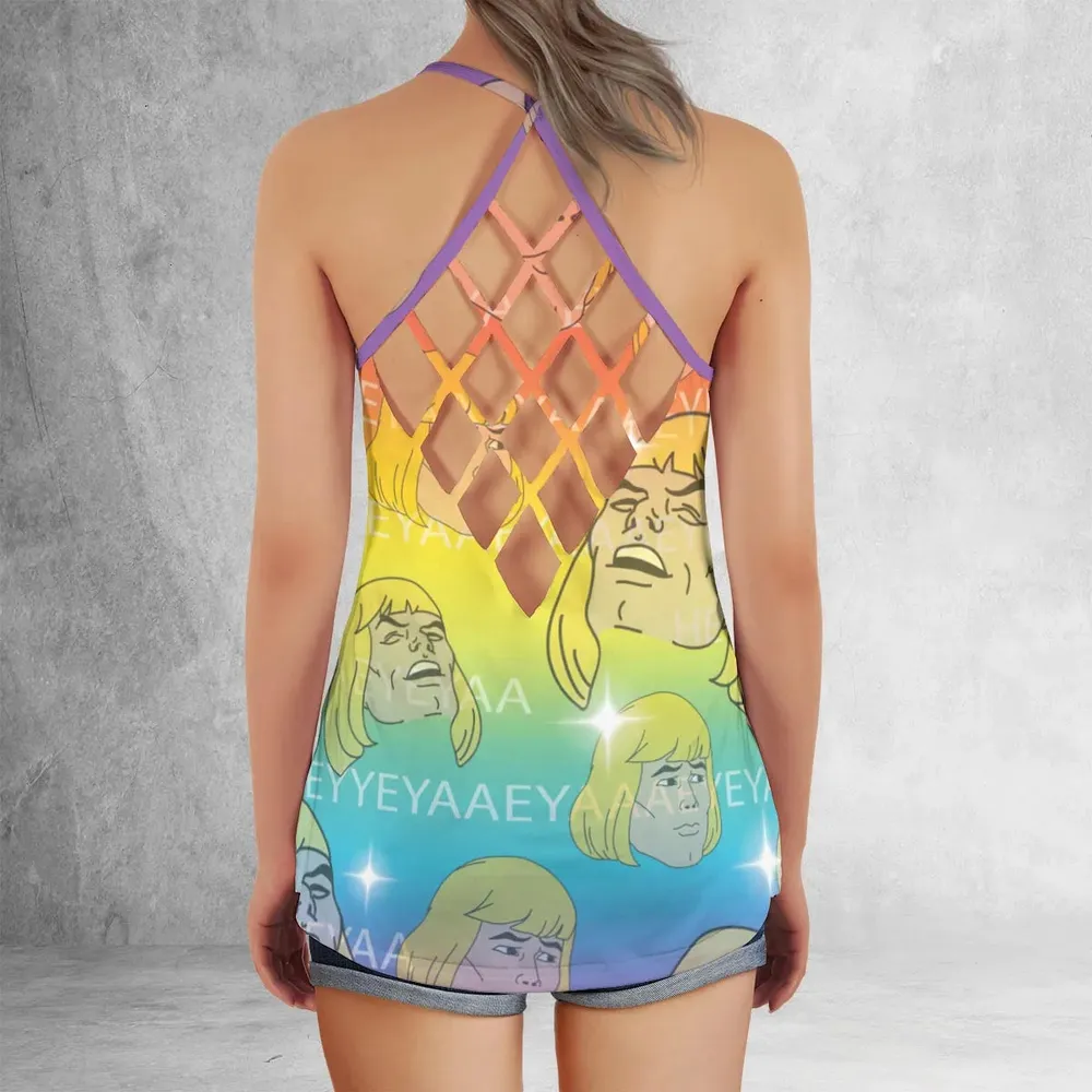 HEYYEYAA He-Man MOTU Criss Cross Tank Top - 3