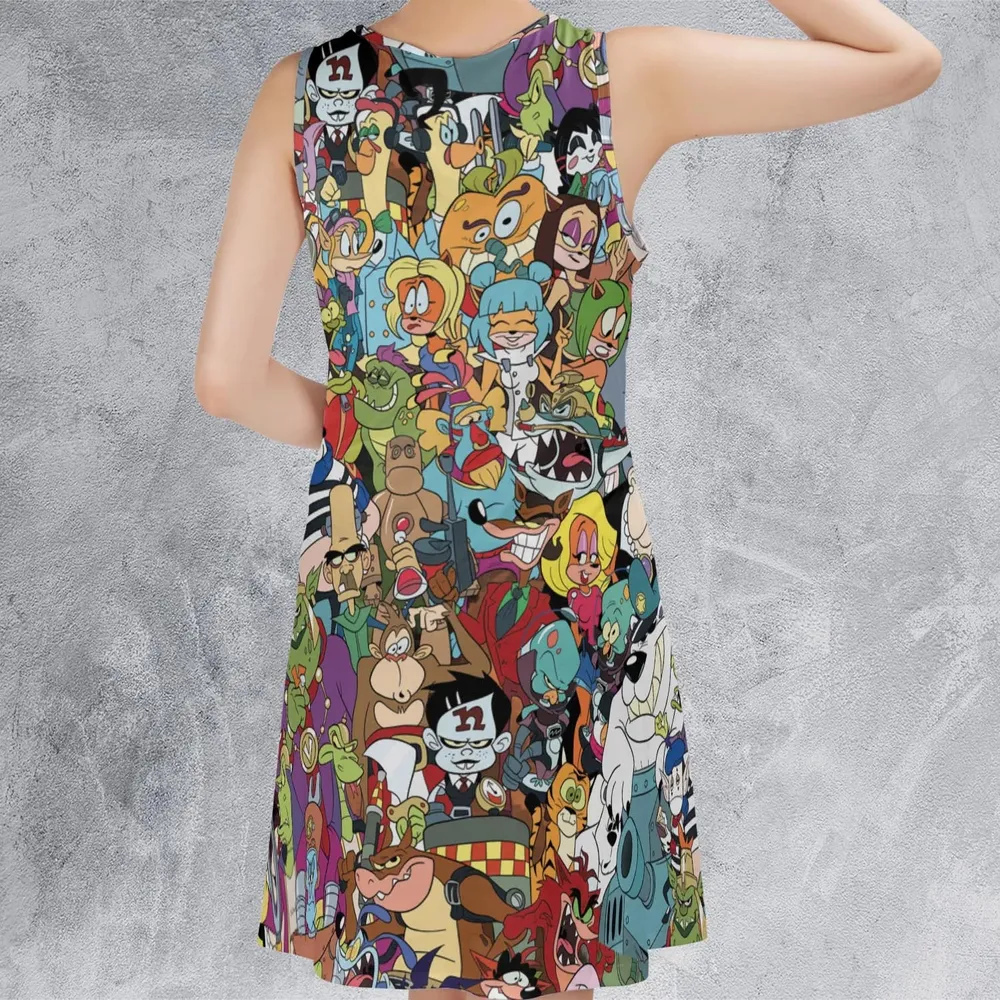 Retro Gamer Crash Bandicoot Sleeveless Dress - 3