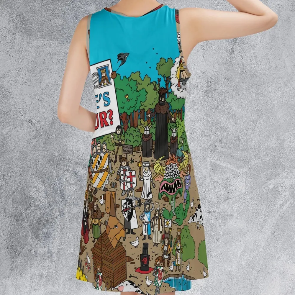 Where's Arthur Monty Python and the Holy Grail Sleeveless Dress - 3