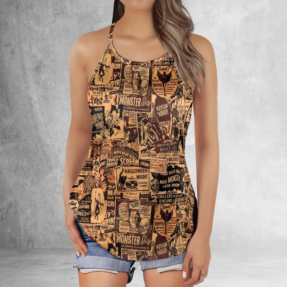 The Monster Show Mashup Criss Cross Tank Top - 2