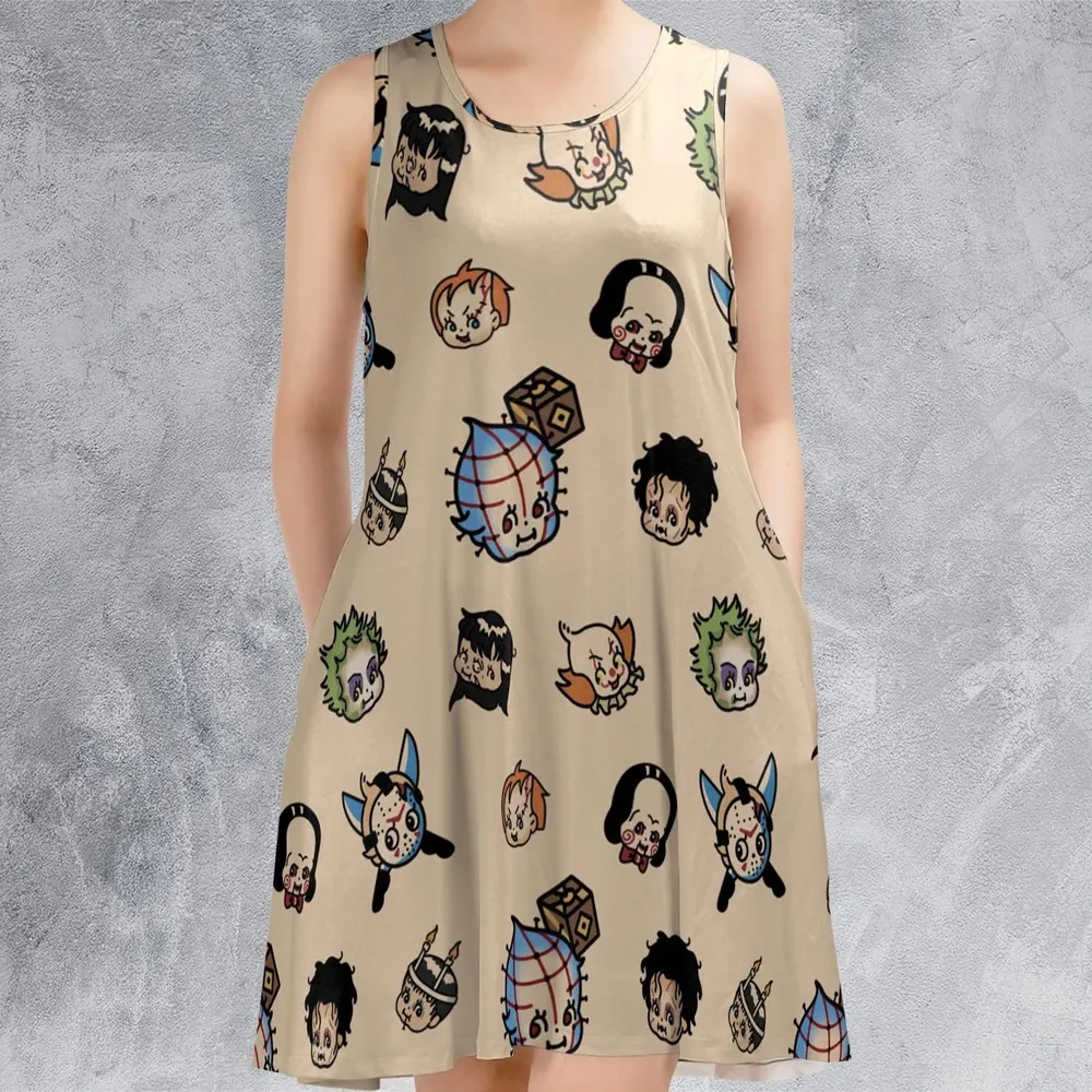 Horror Chic Sleeveless Dress - 2