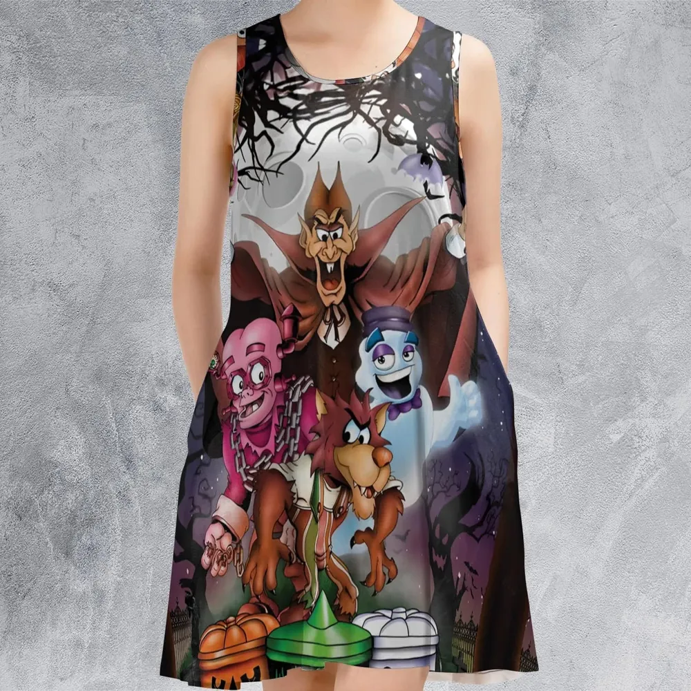 Halloween Food Mascot Themed Sleeveless Dress - 2