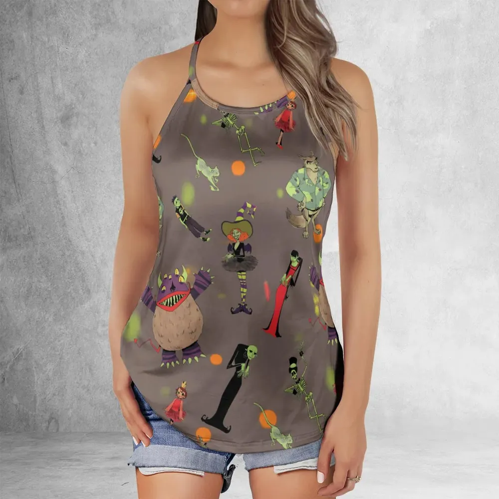 Scary Godmother Characters Criss Cross Tank Top - 2